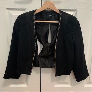 ASOS Petite Cropped Blazer Cutout Back